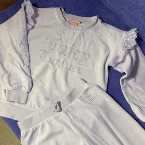 Juicy Couture Kids Matching Set - Soft Lilac, crystals and Lace